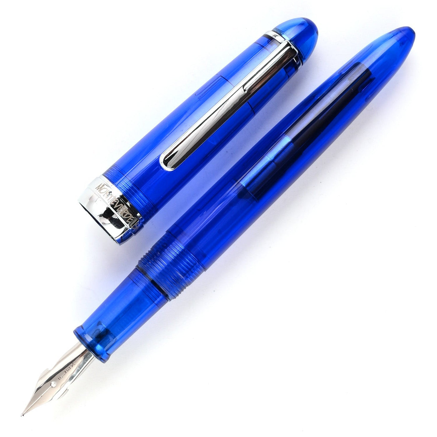 Monteverde Monza 3 Fountain Pen Set - Blue CT - penpencilink