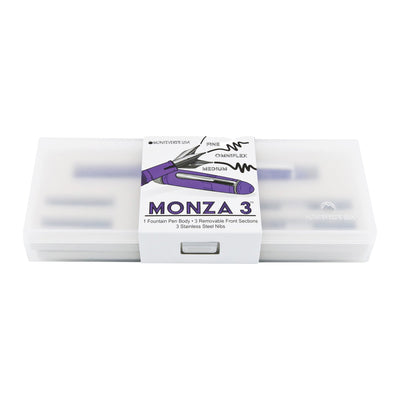 Monteverde Monza 3 Fountain Pen Set - Purple CT - penpencilink