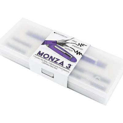 Monteverde Monza 3 Fountain Pen Set - Purple CT - penpencilink