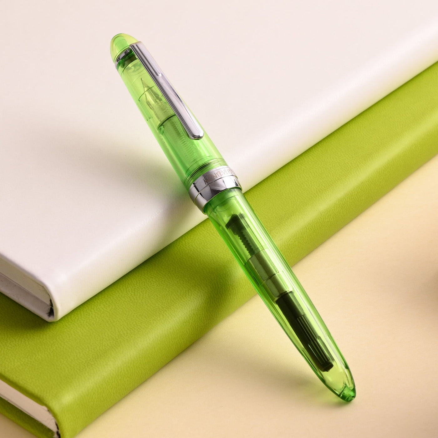 Monteverde Monza ID Fountain Pen - Green CT - penpencilink