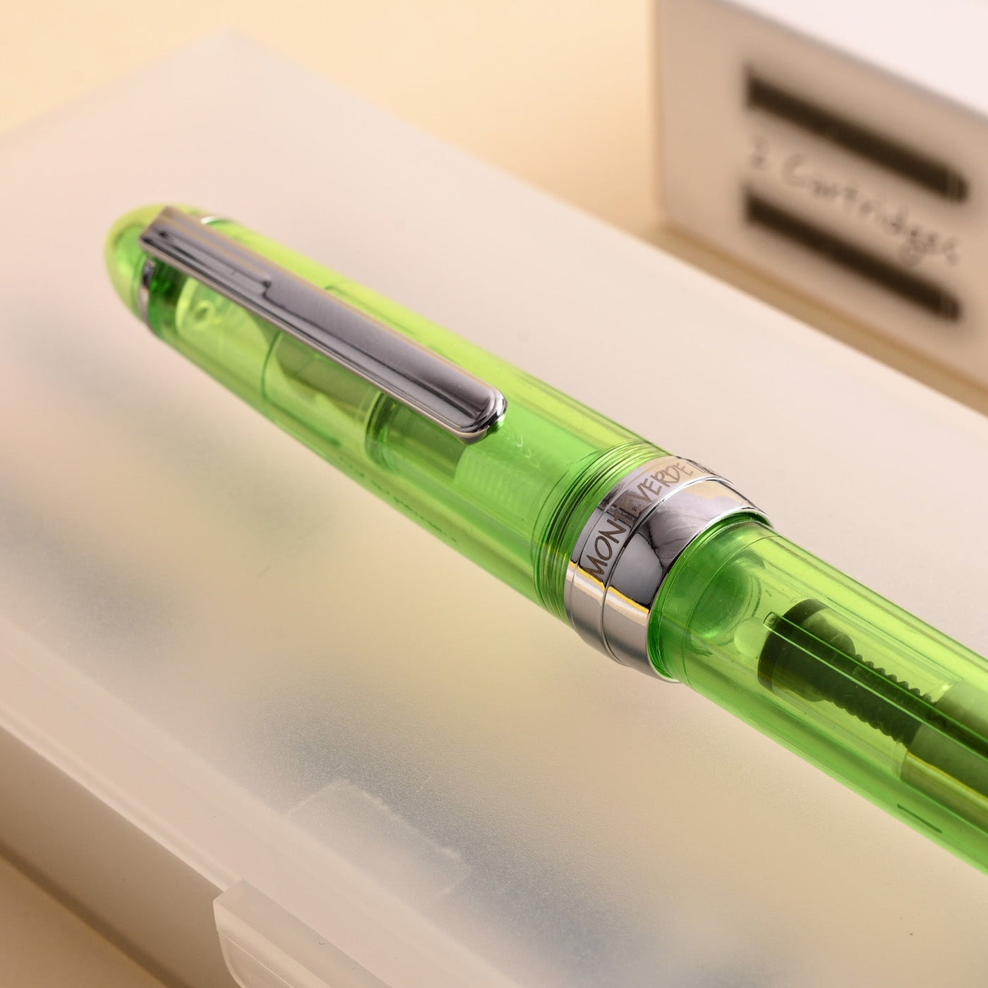 Monteverde Monza ID Fountain Pen - Green CT - penpencilink