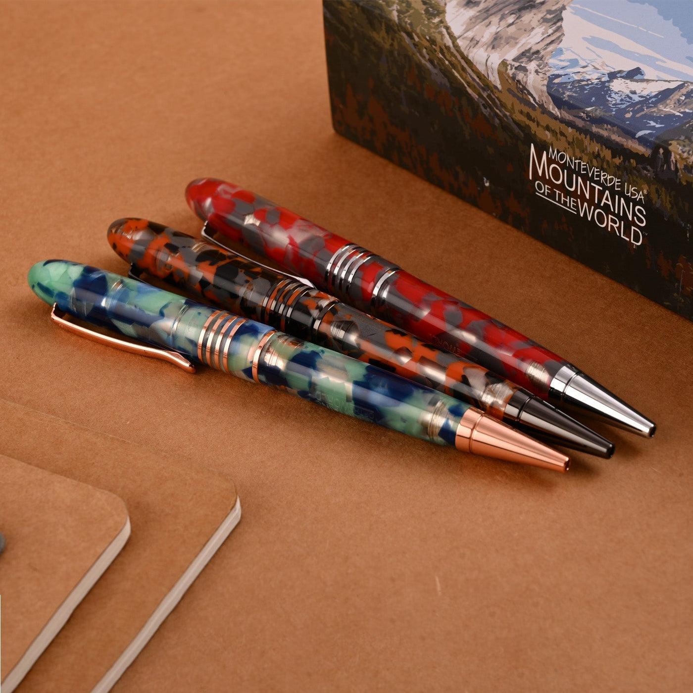 Monteverde Mountains of the World Ball Pen - Blue RGT - penpencilink
