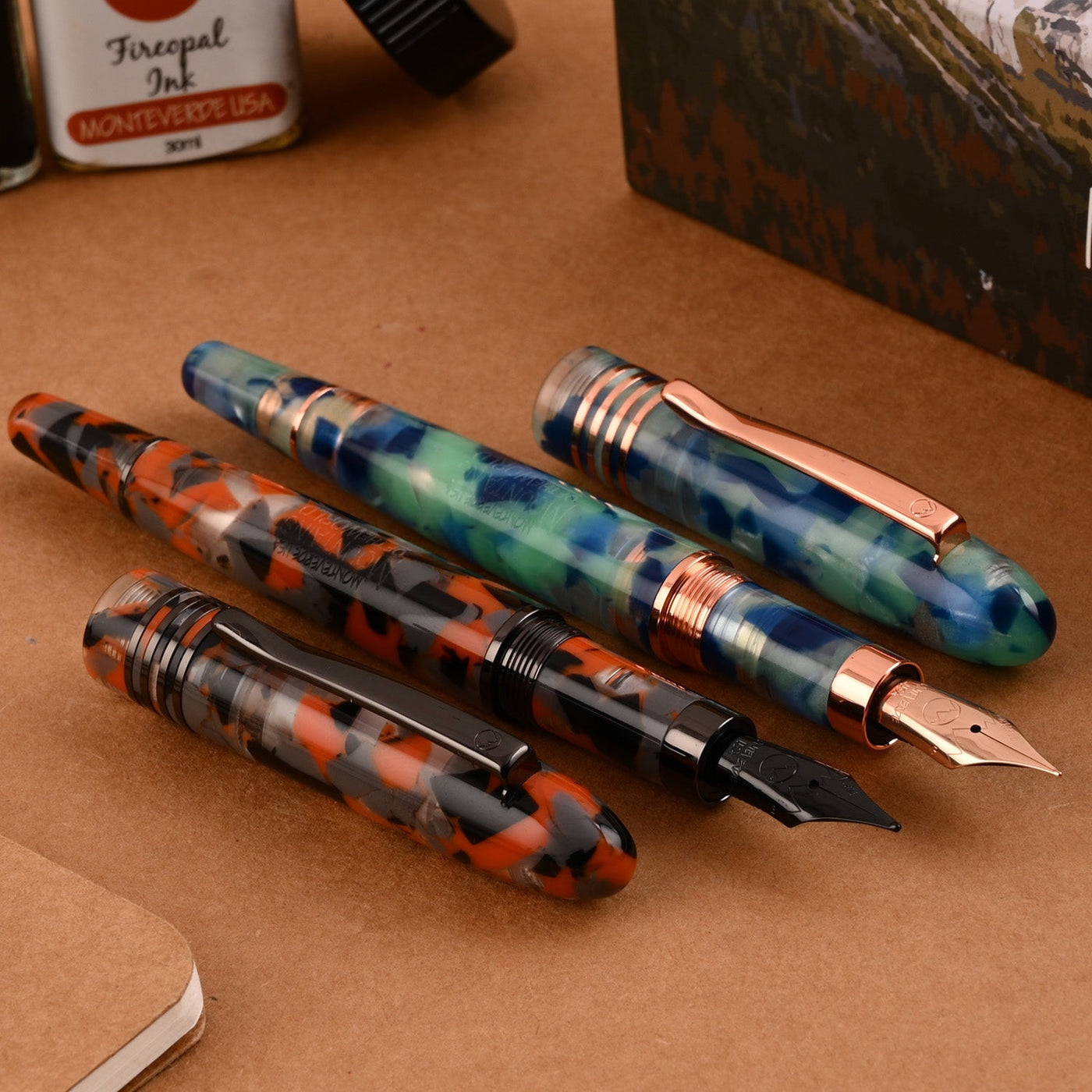 Monteverde Mountains of the World Fountain Pen - Ruby CT - penpencilink