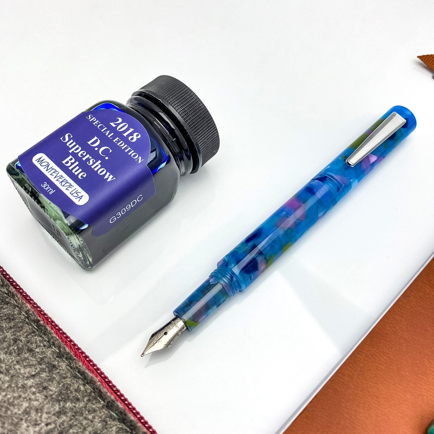 Monteverde MVP Fountain Pen - Blue Squares CT - penpencilink