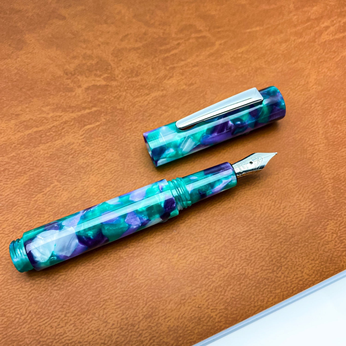 Monteverde MVP Fountain Pen - Green Abstracts CT - penpencilink