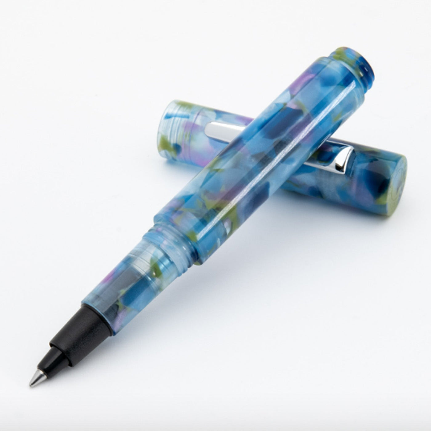Monteverde MVP Ink Ball Pen - Blue Squares CT - penpencilink