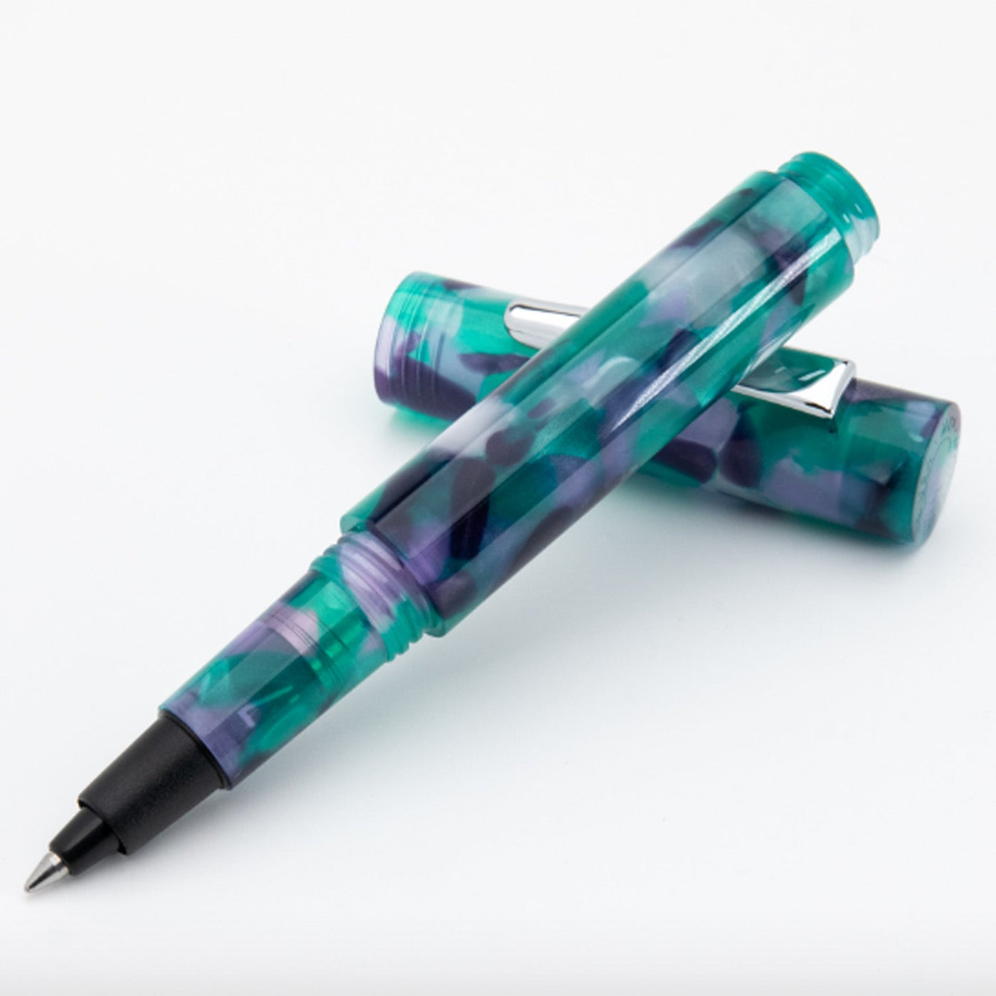 Monteverde MVP Ink Ball Pen - Green Abstracts CT - penpencilink
