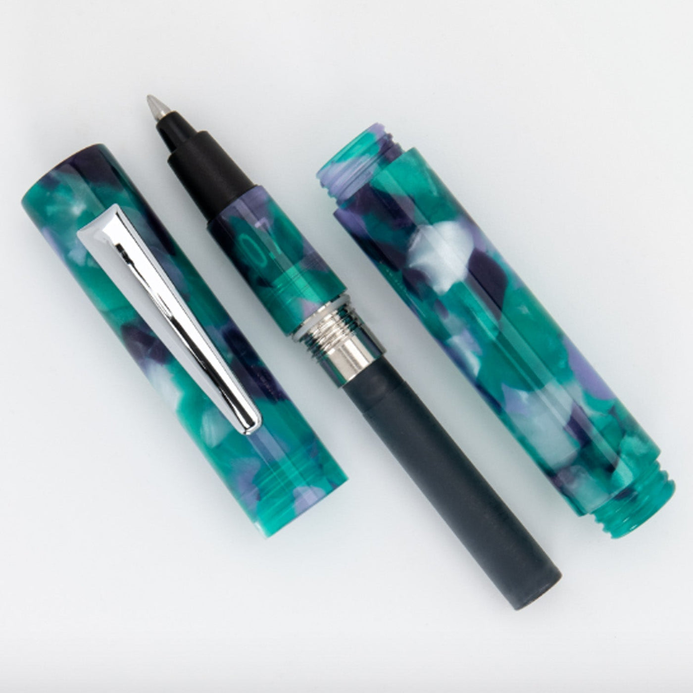 Monteverde MVP Ink Ball Pen - Green Abstracts CT - penpencilink