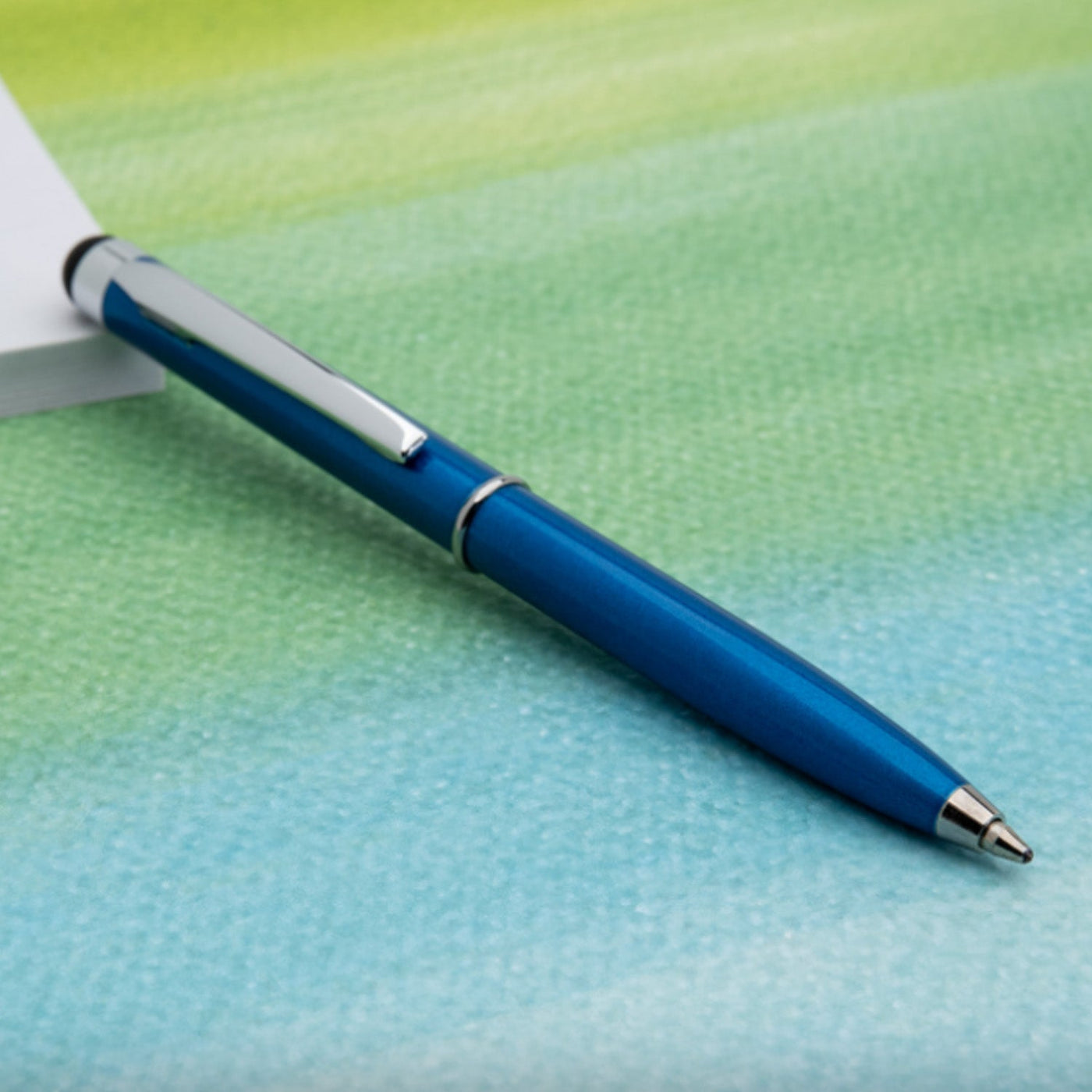 Monteverde Poquito Stylus Ball Pen - Cobalt Blue CT - penpencilink