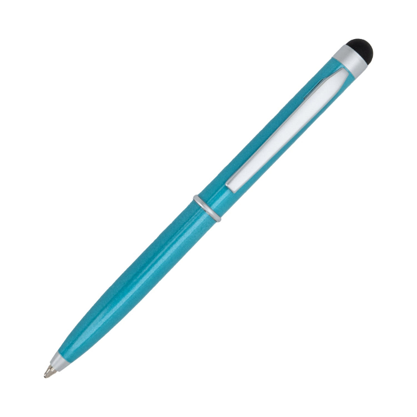 Monteverde Poquito Stylus Ball Pen - Maui Blue CT - penpencilink