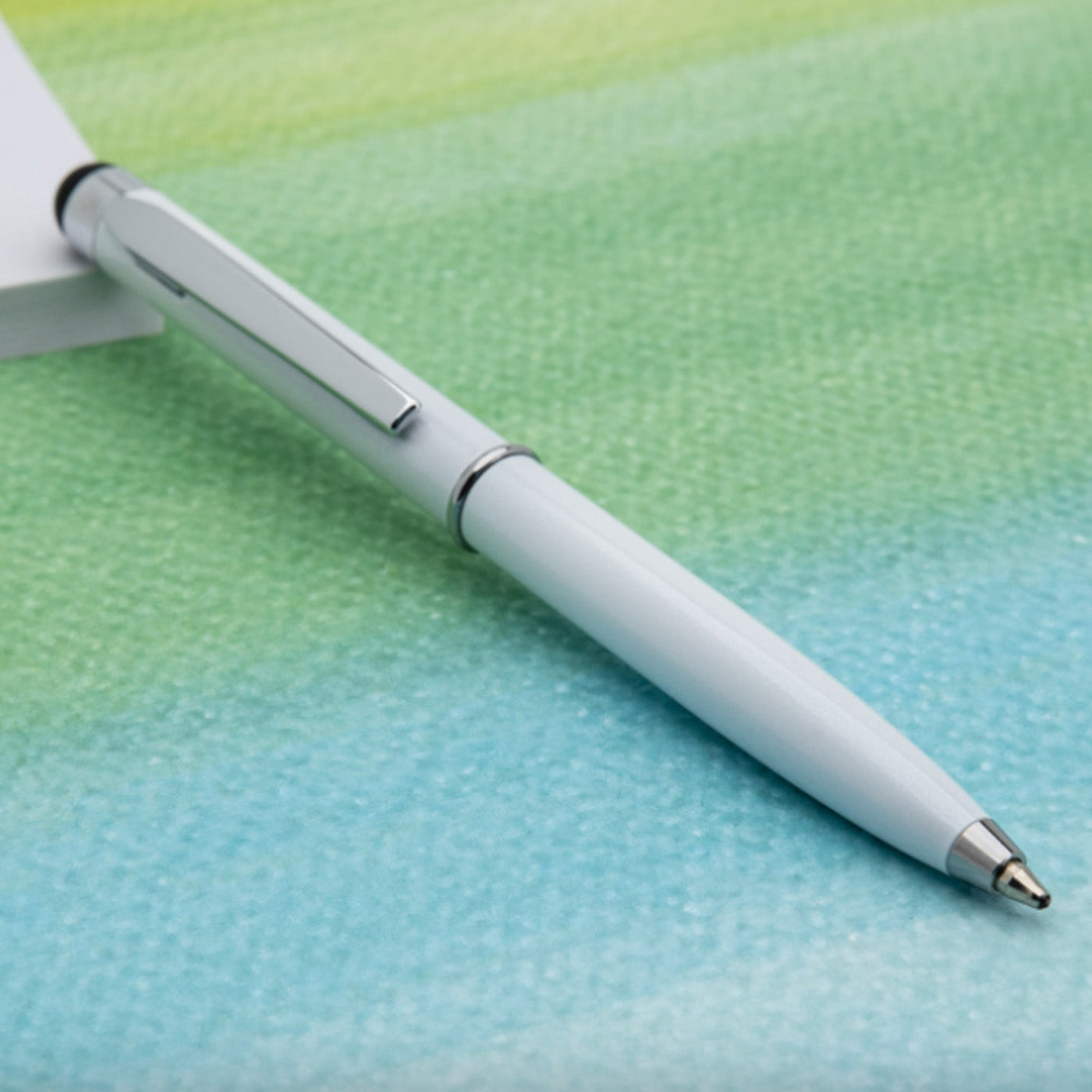 Monteverde Poquito Stylus Ball Pen - Pearl White CT - penpencilink