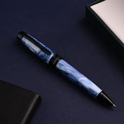 Monteverde Prima Ball Pen - Blue Swirl BT - penpencilink