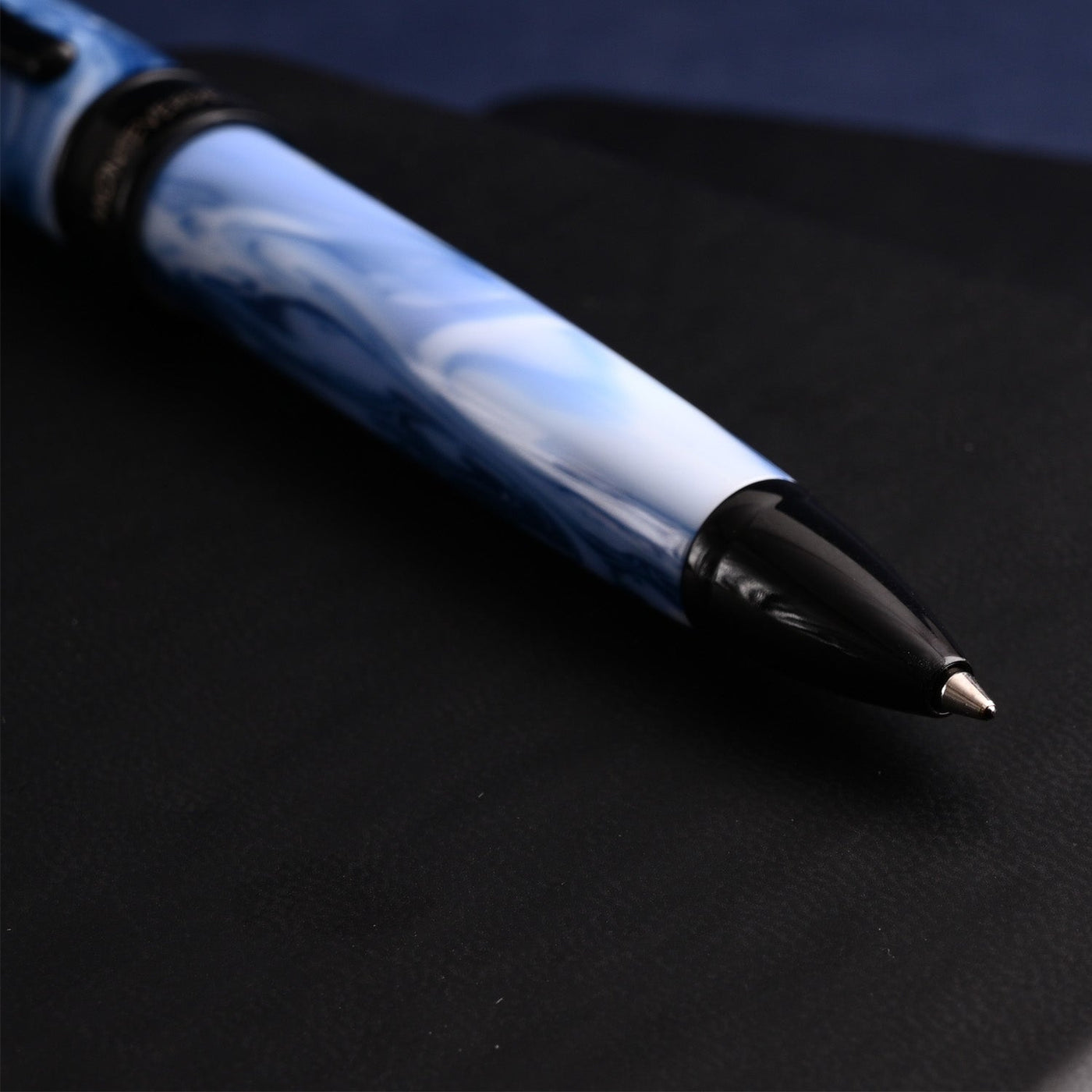 Monteverde Prima Ball Pen - Blue Swirl BT - penpencilink