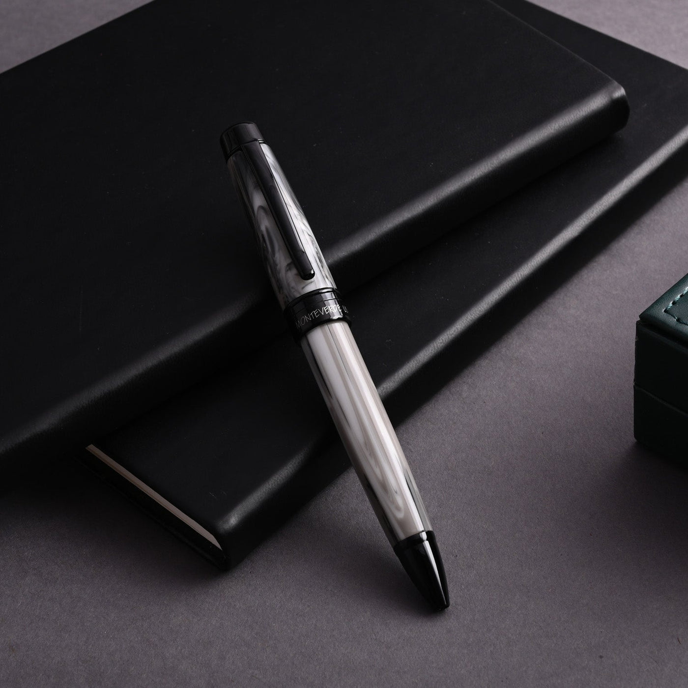 Monteverde Prima Ball Pen - Grey Swirl BT - penpencilink