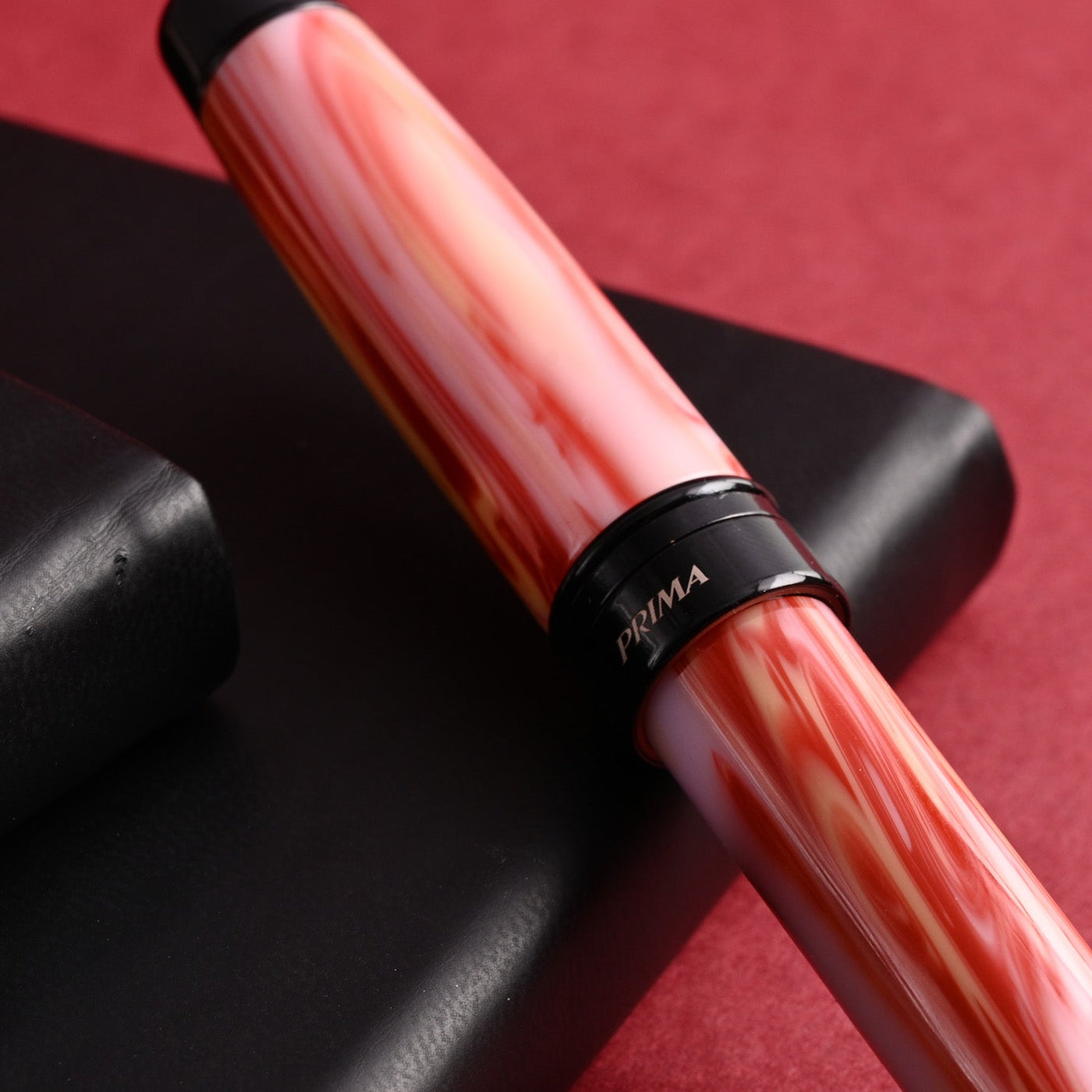 Monteverde Prima Ball Pen - Red Swirl BT - penpencilink