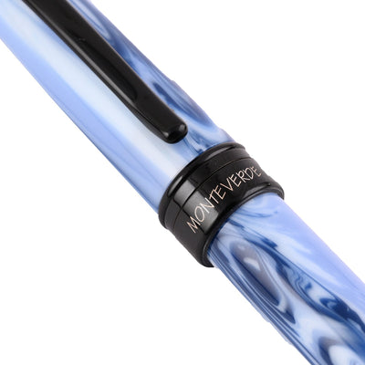 Monteverde Prima Fountain Pen - Blue Swirl BT - penpencilink