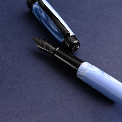 Monteverde Prima Fountain Pen - Blue Swirl BT - penpencilink