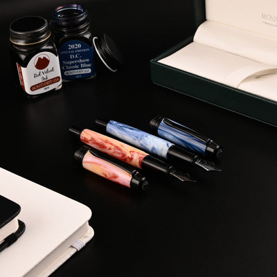 Monteverde Prima Fountain Pen - Blue Swirl BT - penpencilink