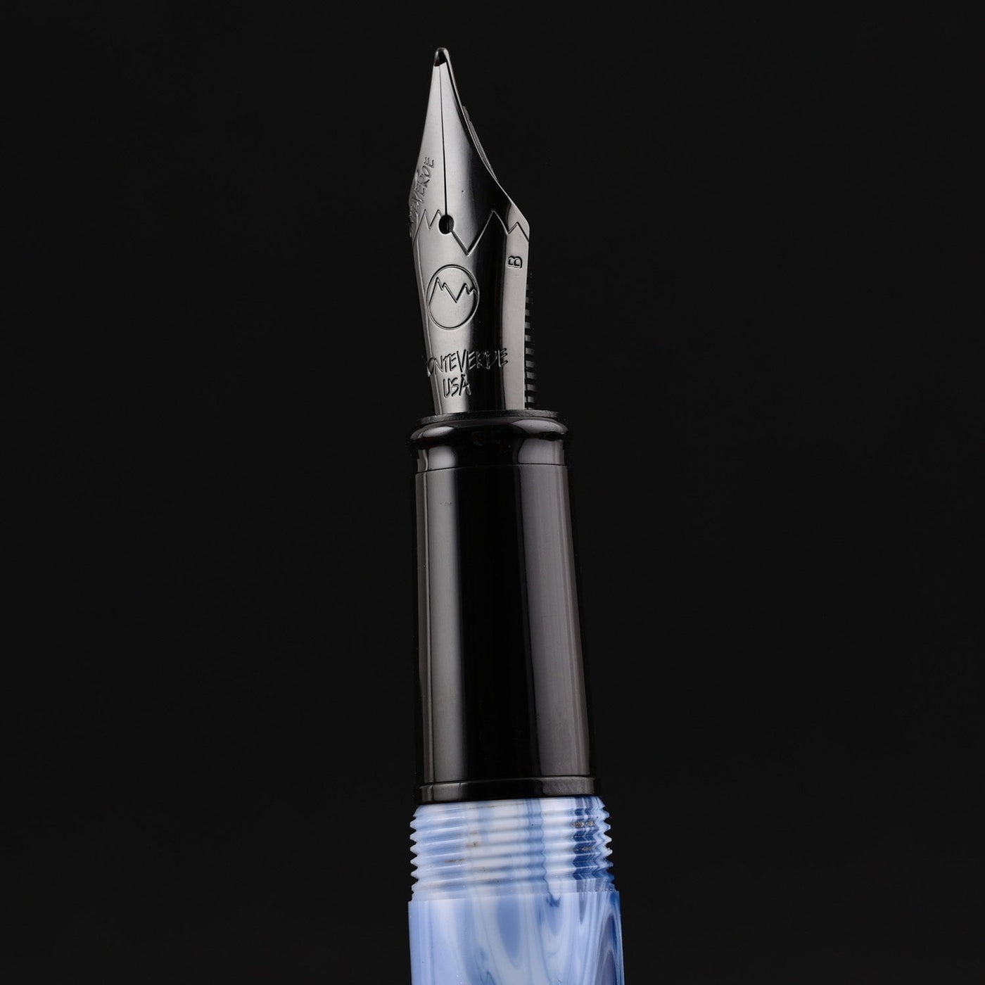 Monteverde Prima Fountain Pen - Blue Swirl BT - penpencilink