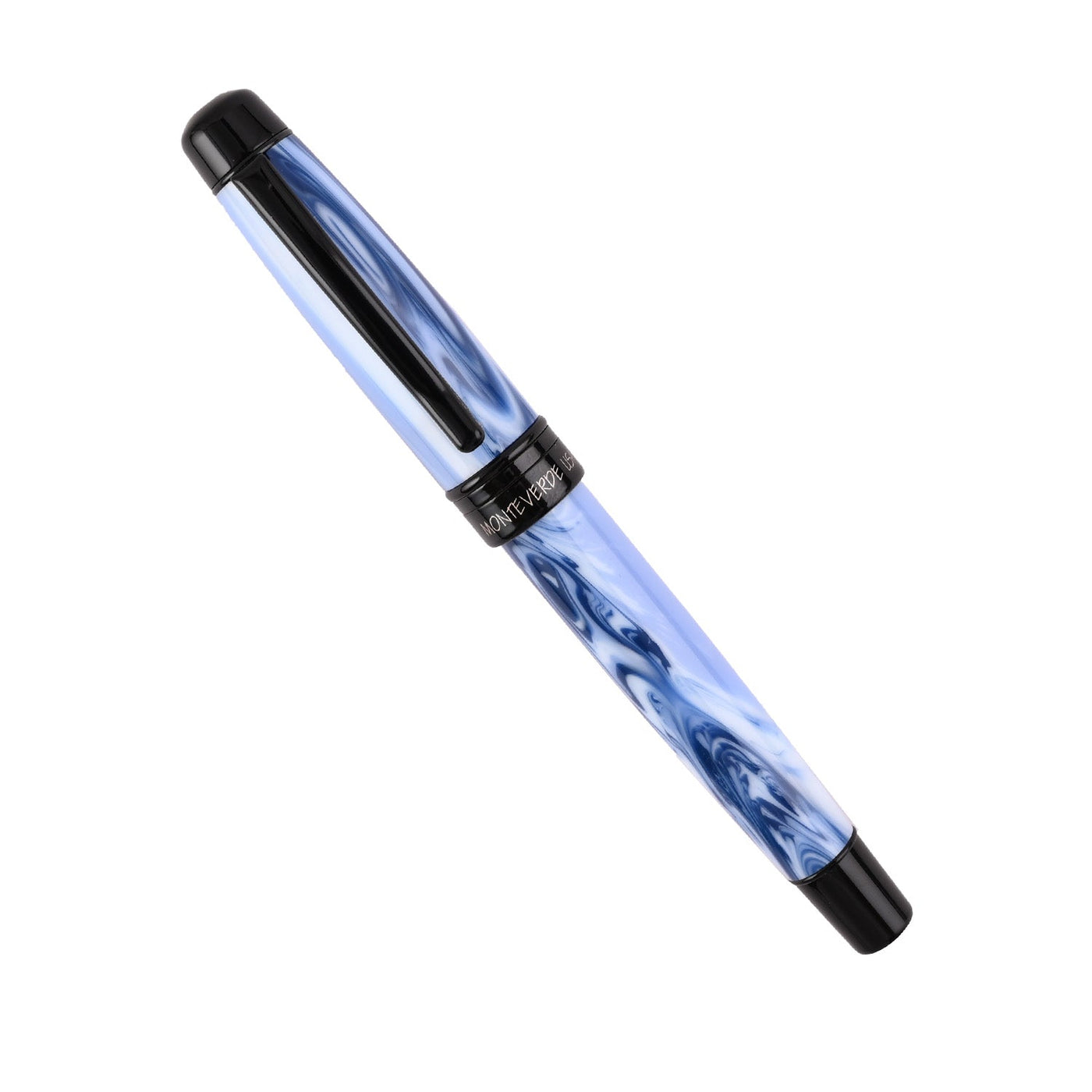 Monteverde Prima Fountain Pen - Blue Swirl BT - penpencilink