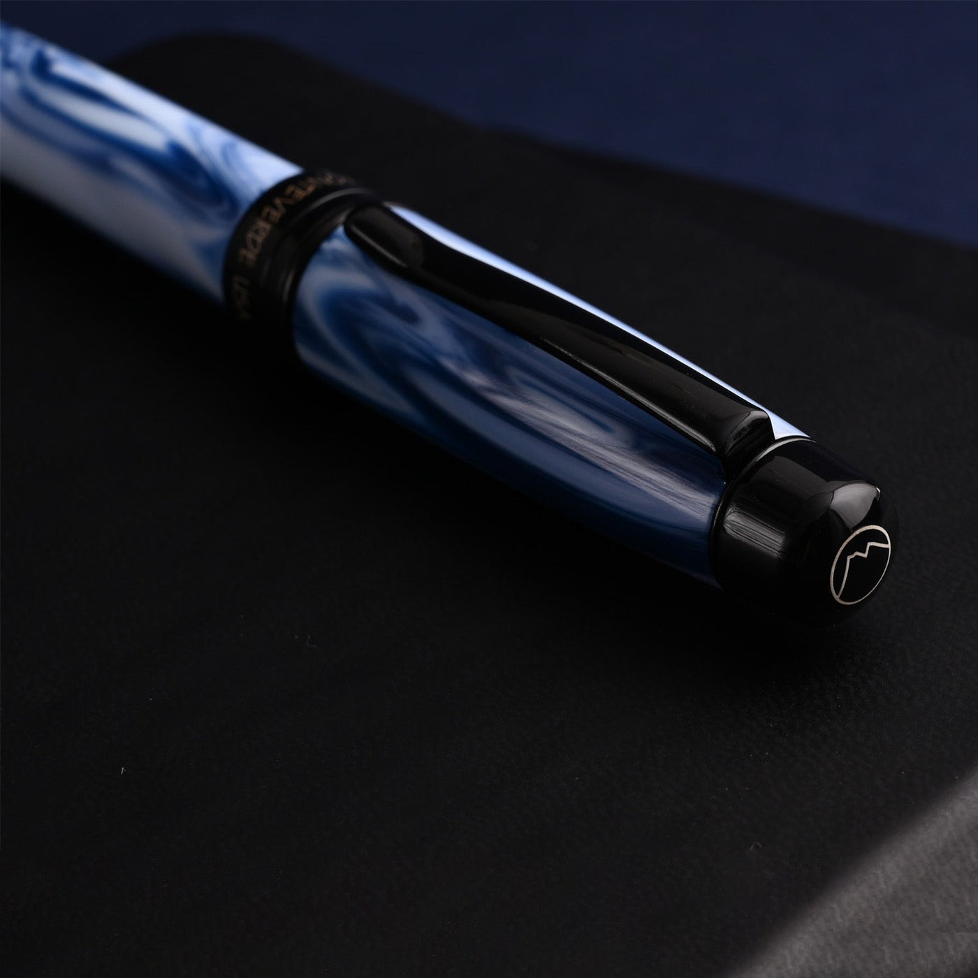 Monteverde Prima Fountain Pen - Blue Swirl BT - penpencilink