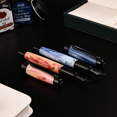 Monteverde Prima Fountain Pen - Blue Swirl BT - penpencilink
