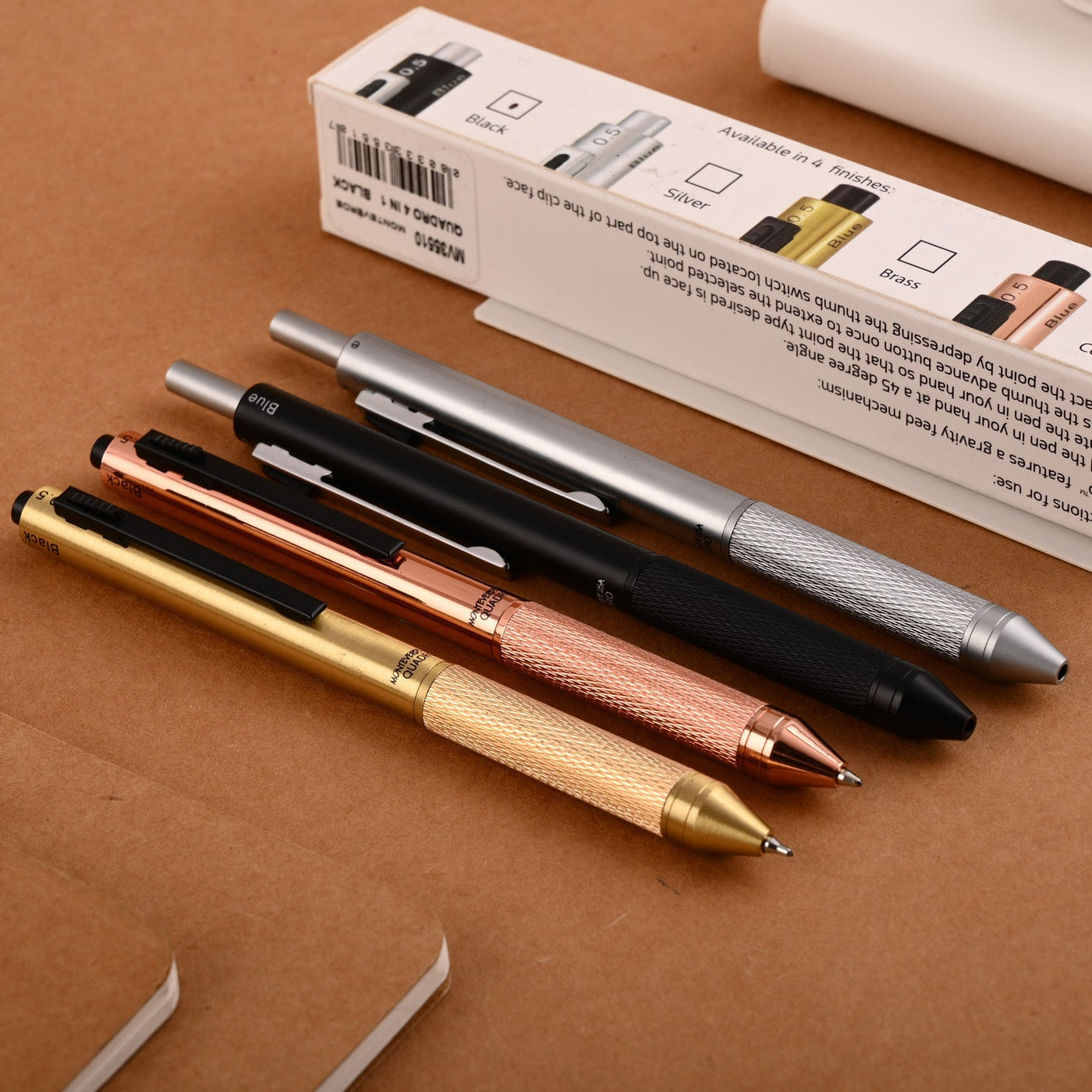 Monteverde Quadro Multifunction Ball Pen - Black CT - penpencilink