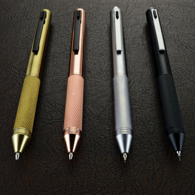 Monteverde Quadro Multifunction Ball Pen - Brass BT - penpencilink