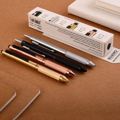 Monteverde Quadro Multifunction Ball Pen - Brass BT - penpencilink