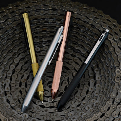 Monteverde Quadro Multifunction Ball Pen - Brass BT - penpencilink