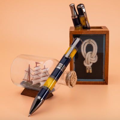 Monteverde Regatta Sport Ball Pen - Blue Yellow - penpencilink