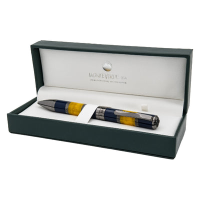 Monteverde Regatta Sport Ball Pen - Blue Yellow - penpencilink