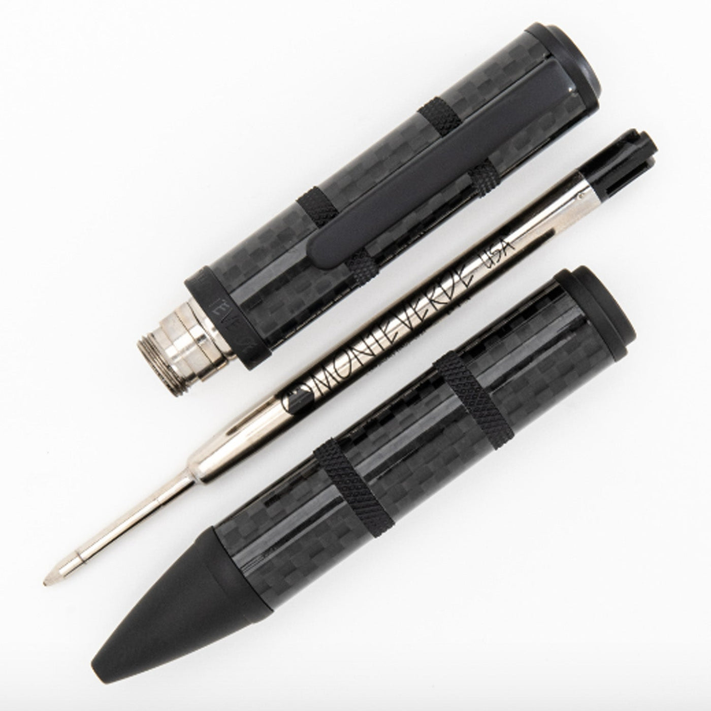 Monteverde Regatta Sport Ball Pen - Carbon Fibre - penpencilink