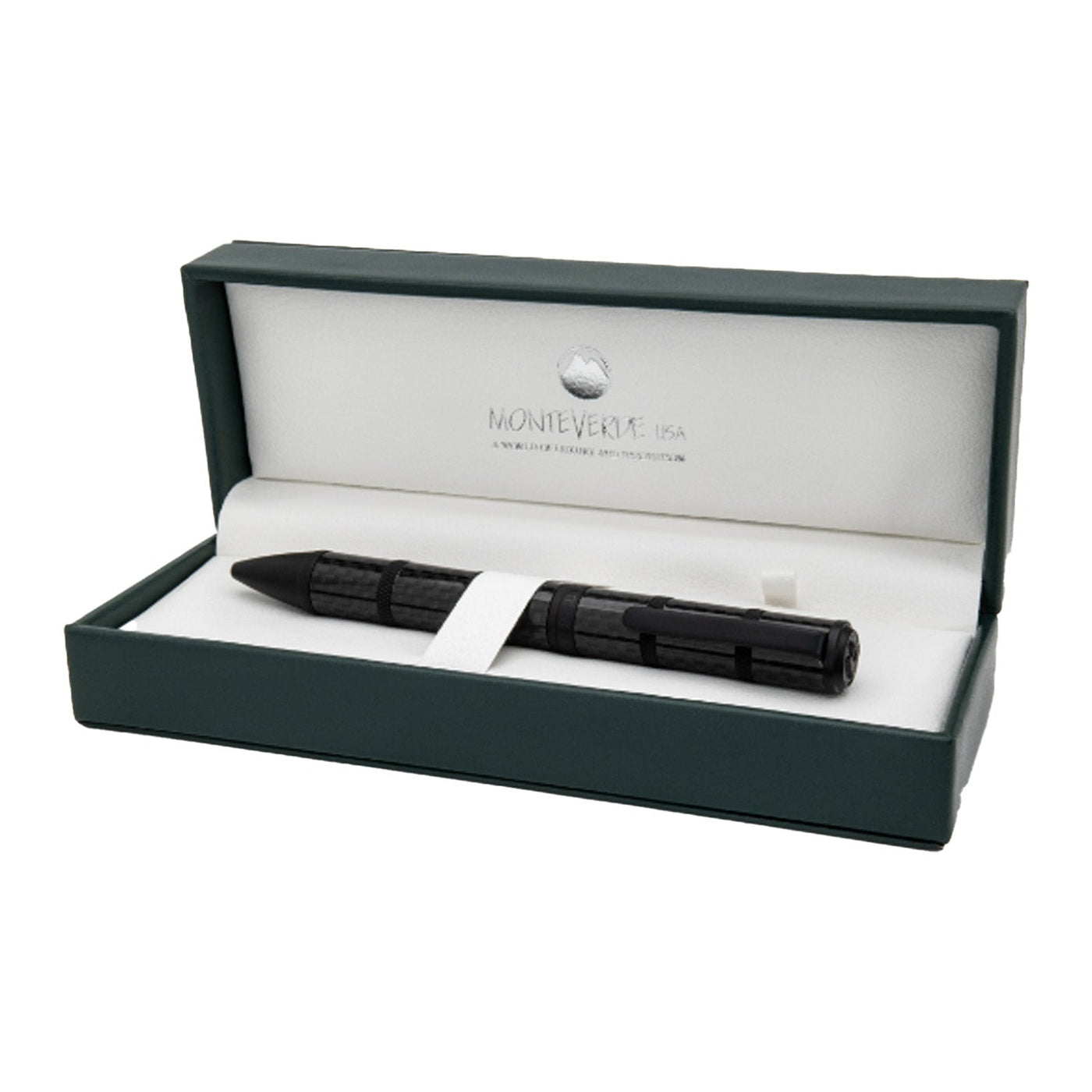 Monteverde Regatta Sport Ball Pen - Carbon Fibre - penpencilink