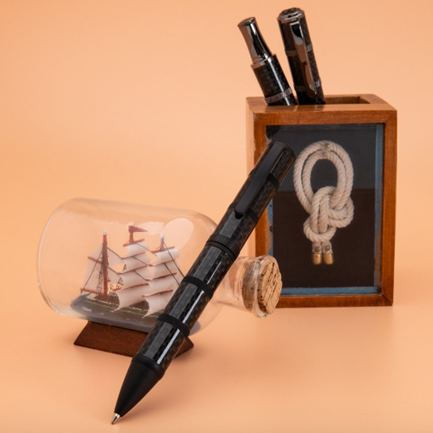 Monteverde Regatta Sport Ball Pen - Carbon Fibre - penpencilink