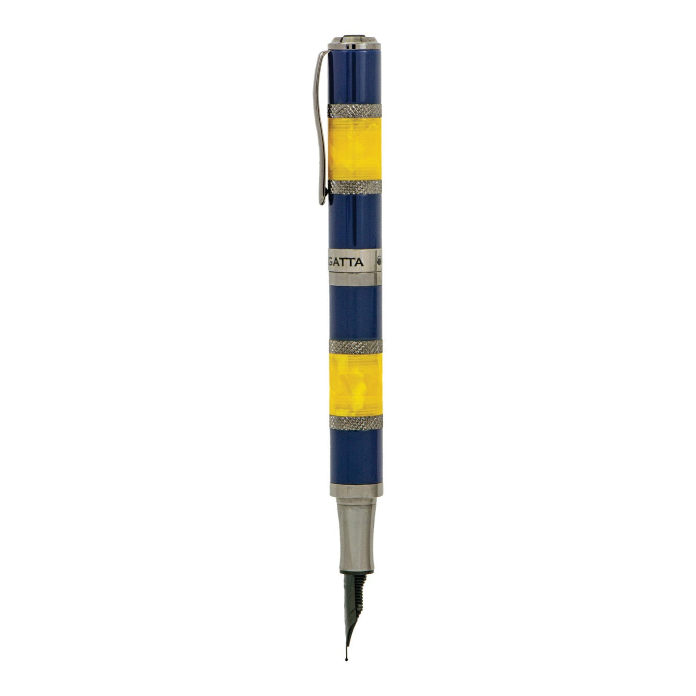 Monteverde Regatta Sport Fountain Pen - Blue Yellow - penpencilink