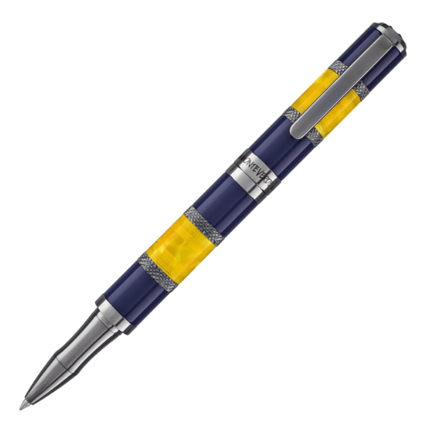 Monteverde Regatta Sport Roller Ball Pen - Blue Yellow - penpencilink