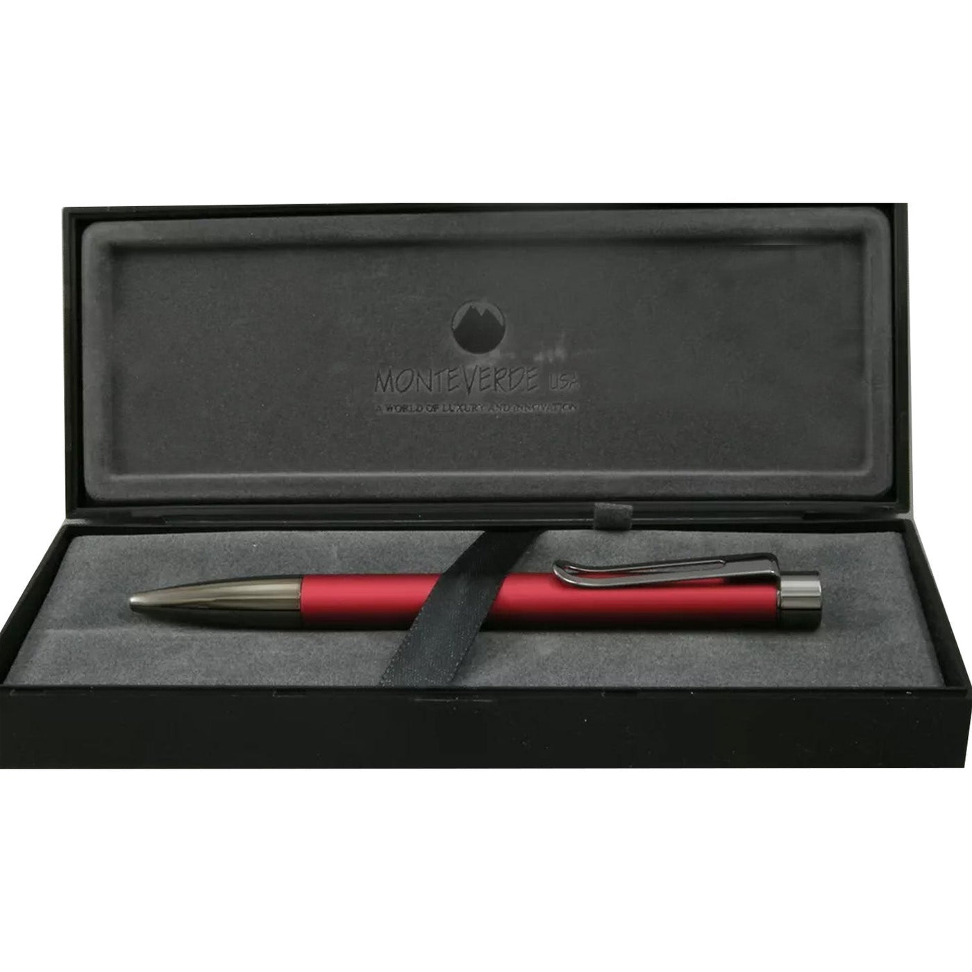 Monteverde Ritma Ball Pen - Red - penpencilink