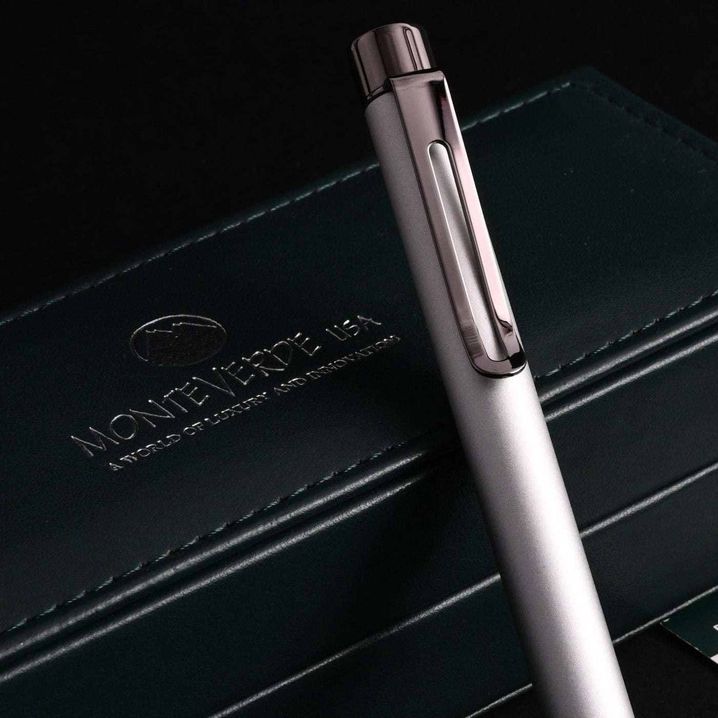Monteverde Ritma Ball Pen - Silver - penpencilink