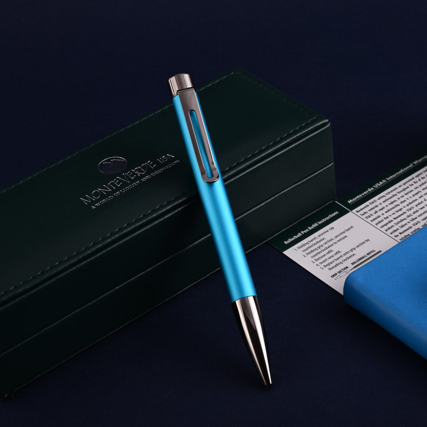 Monteverde Ritma Ball Pen - Turquoise - penpencilink