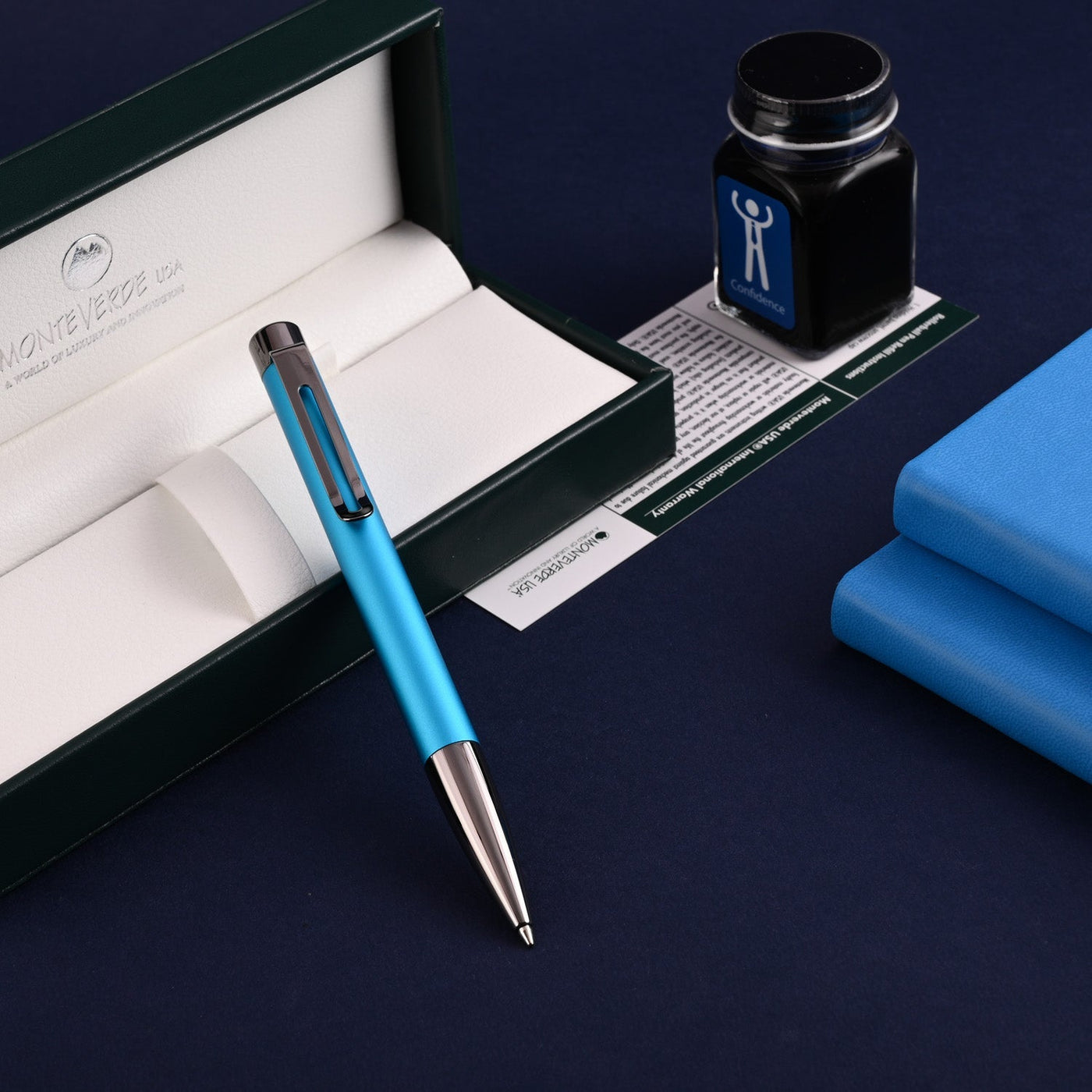 Monteverde Ritma Ball Pen - Turquoise - penpencilink
