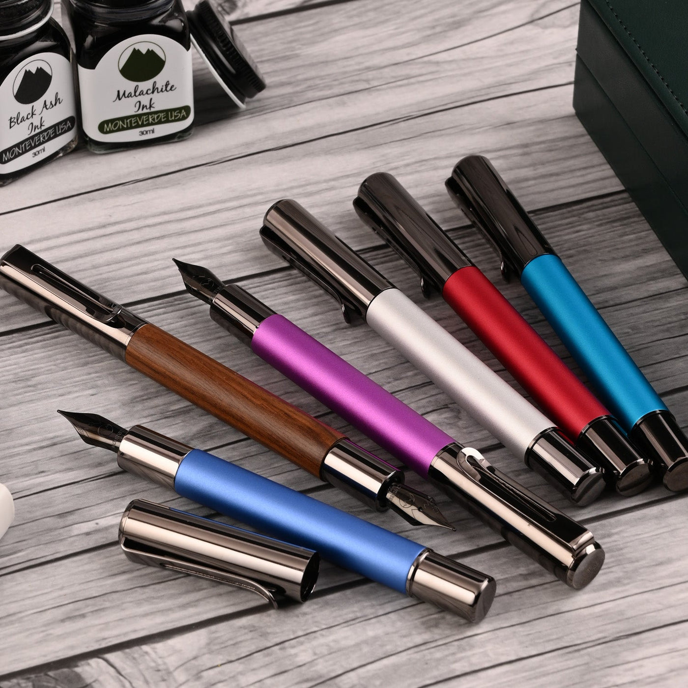 Monteverde Ritma Fountain Pen - Silver - penpencilink