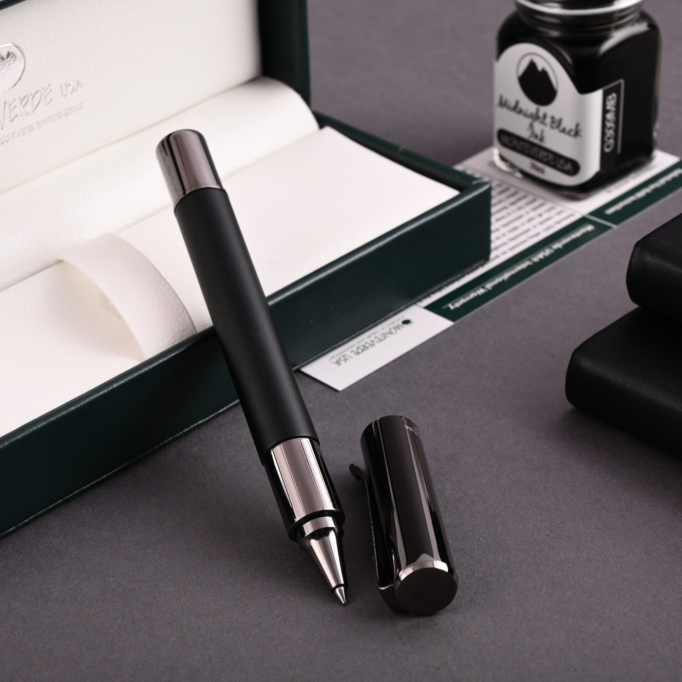 Monteverde Ritma Roller Ball Pen - Black - penpencilink