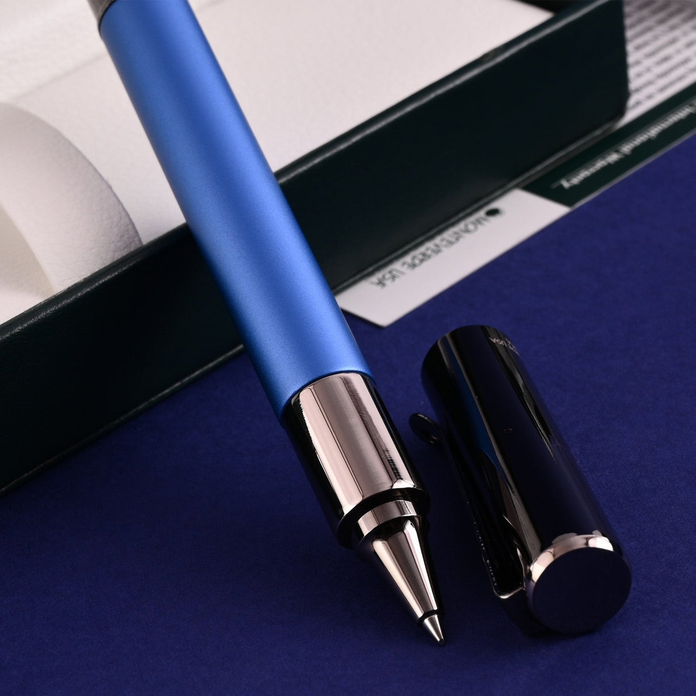 Monteverde Ritma Roller Ball Pen - Blue - penpencilink