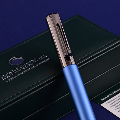 Monteverde Ritma Roller Ball Pen - Blue - penpencilink