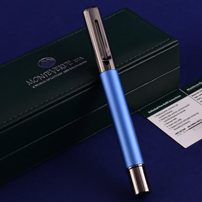 Monteverde Ritma Roller Ball Pen - Blue - penpencilink