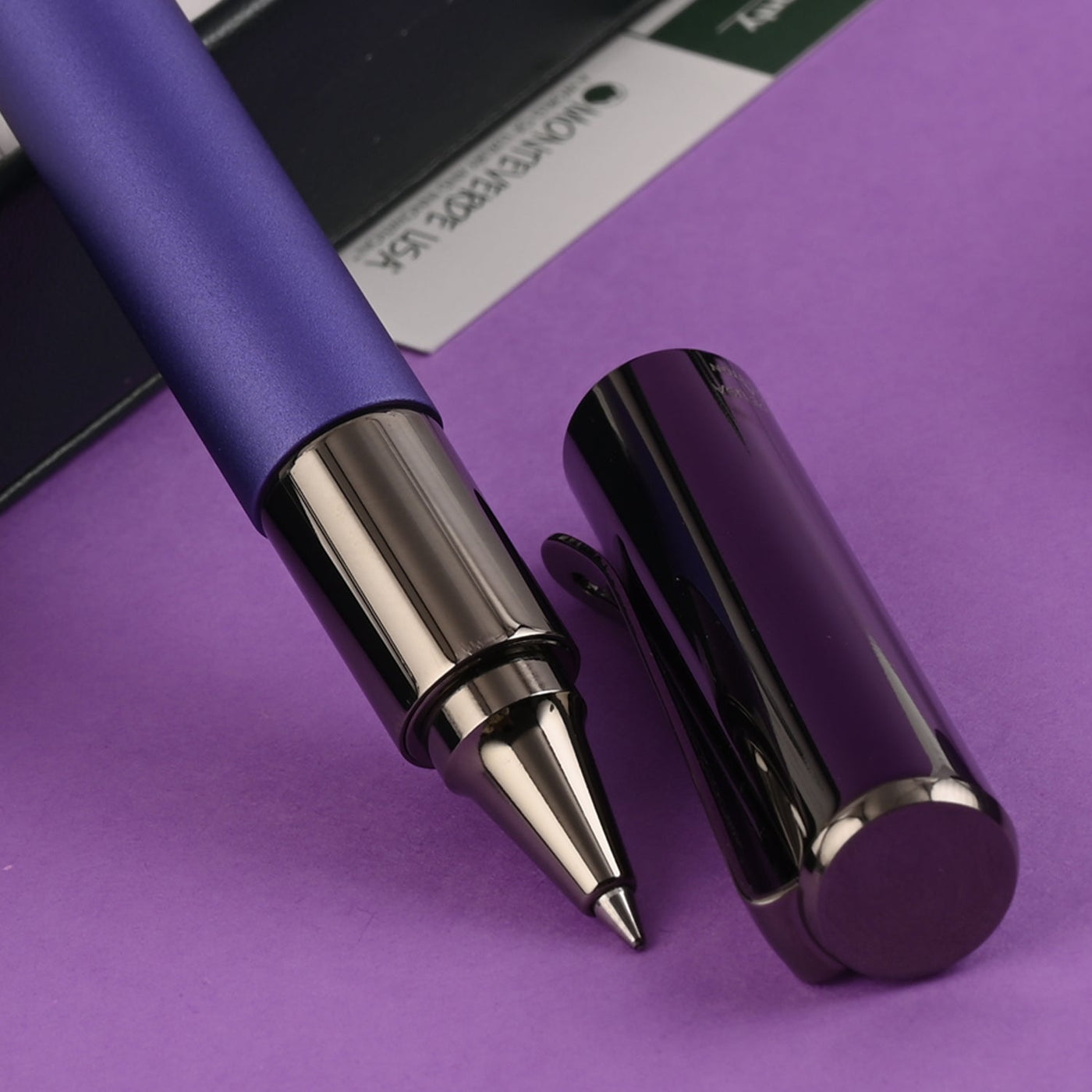 Monteverde Ritma Roller Ball Pen - Purple - penpencilink