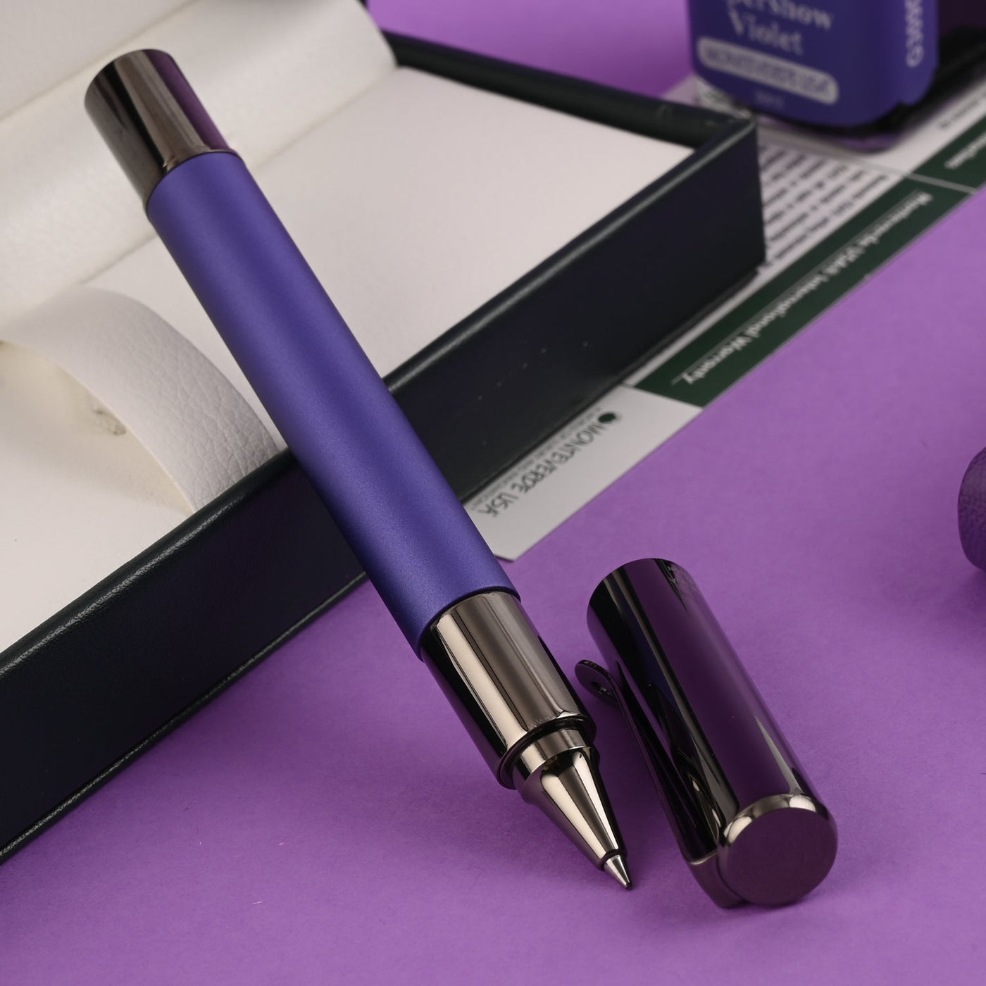 Monteverde Ritma Roller Ball Pen - Purple - penpencilink