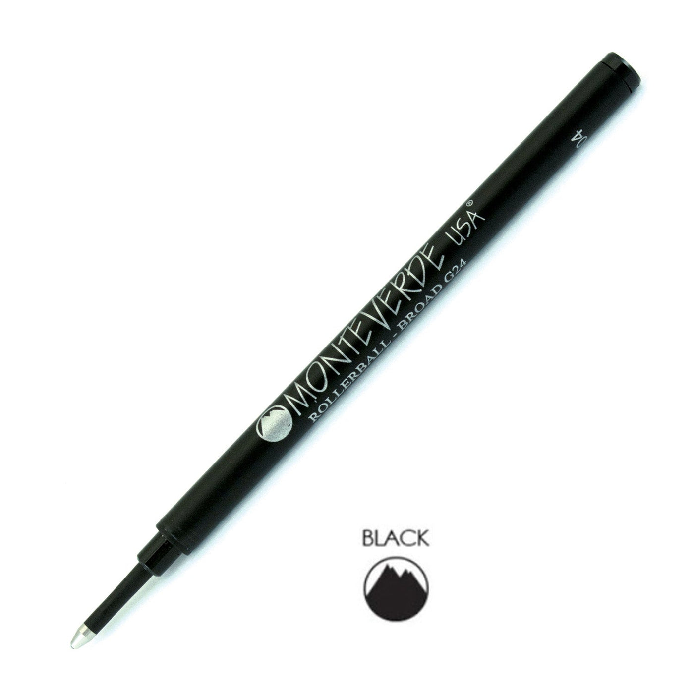 Monteverde Roller Ball Pen Refill - Broad - Black - Pack of 2 - penpencilink