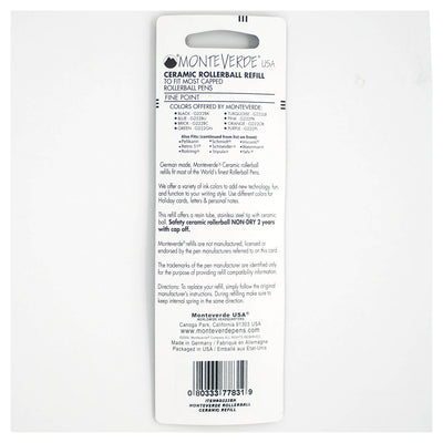 Monteverde Roller Ball Pen Refill - Fine - Blue - Pack of 2 - penpencilink